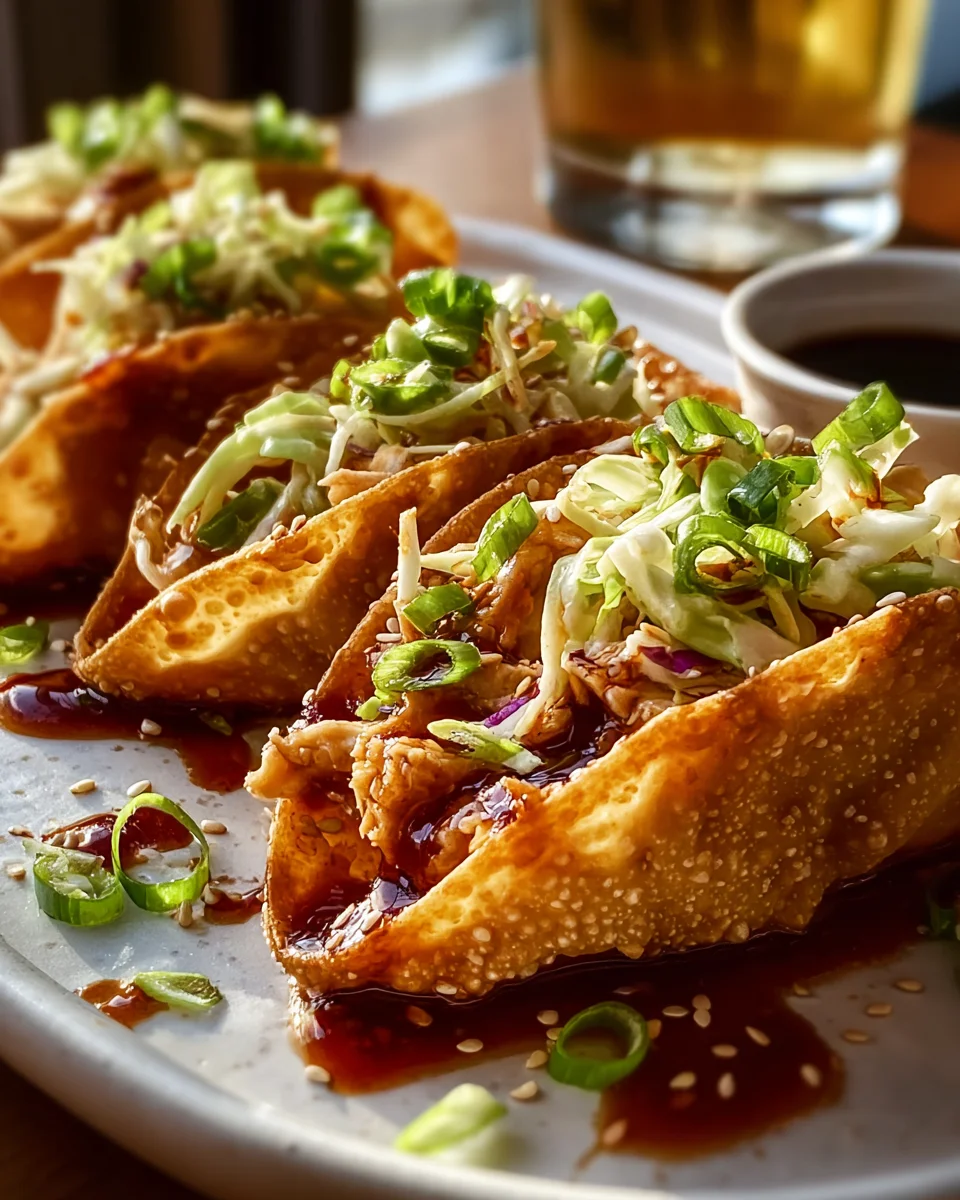 Savory Chicken Wonton Tacos Recipe for a Fun Twist!