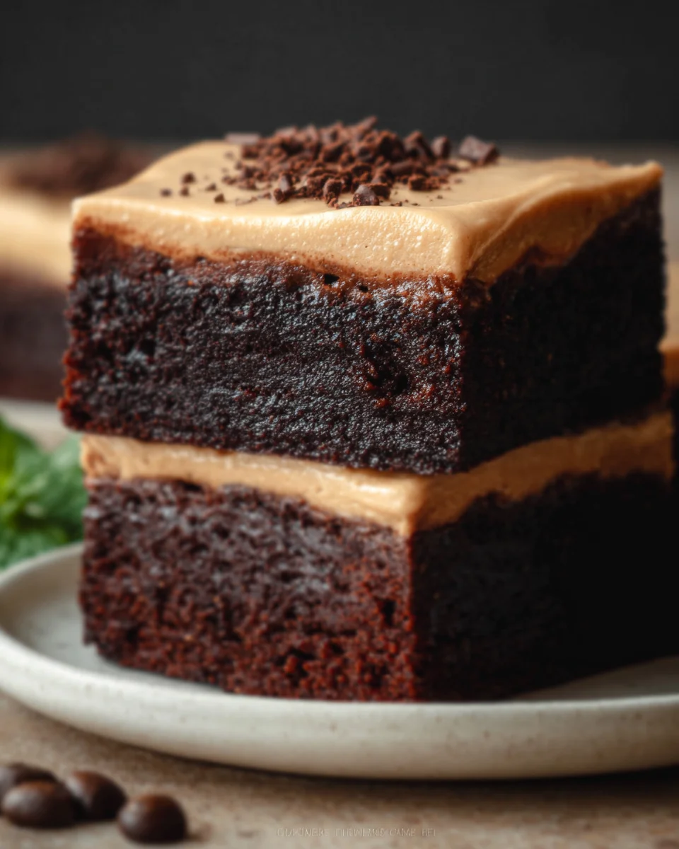 Decadent Frosted Coffee Brownies Recipe for Choco Lovers