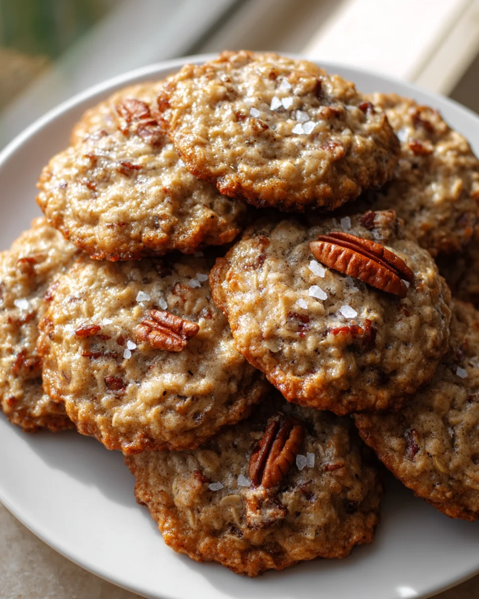 Delicious Sourdough Pecan Pie Oatmeal Cookies Recipe