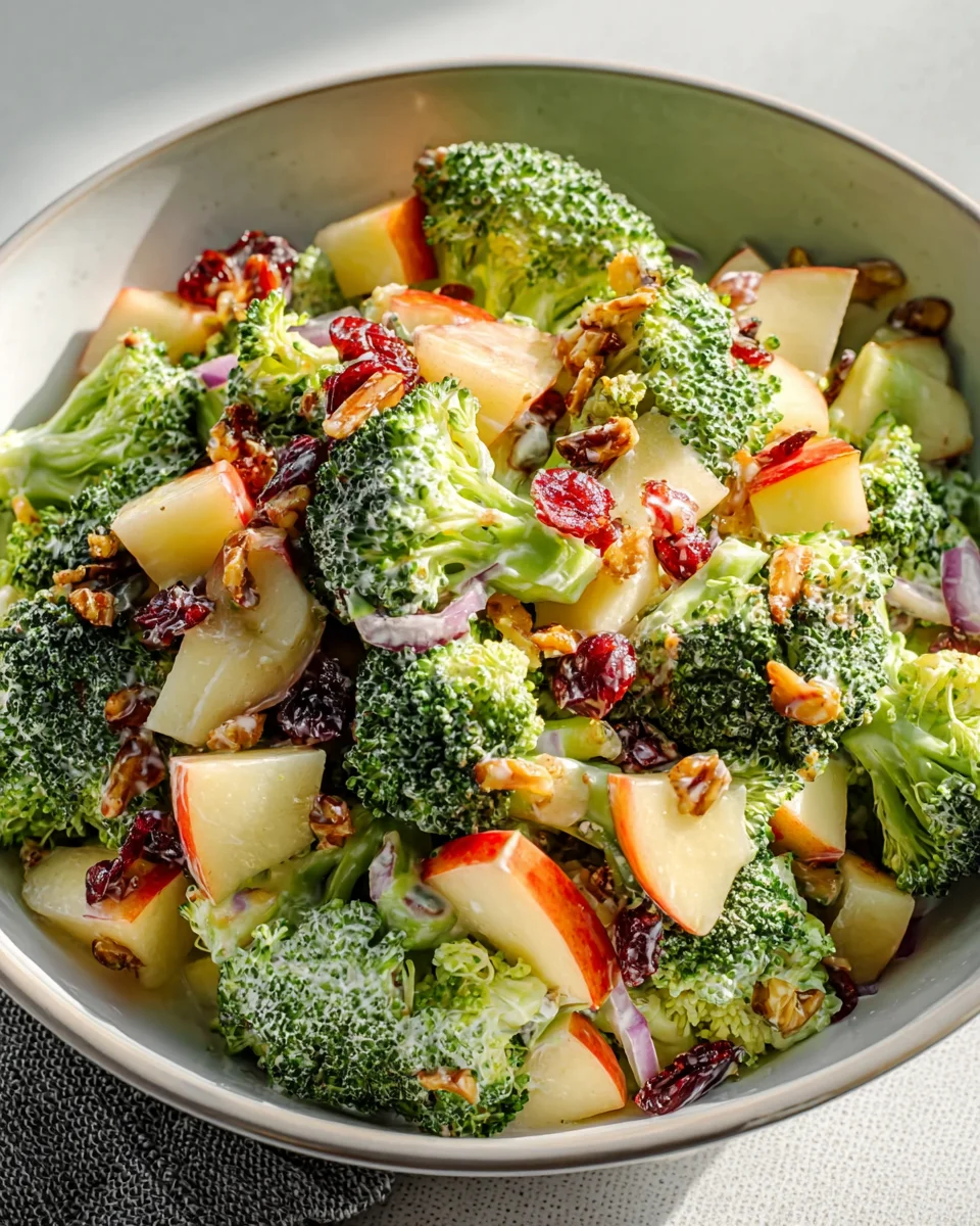 Honeycrisp Apple Broccoli Salad: Sweet, Crunchy, Healthy!