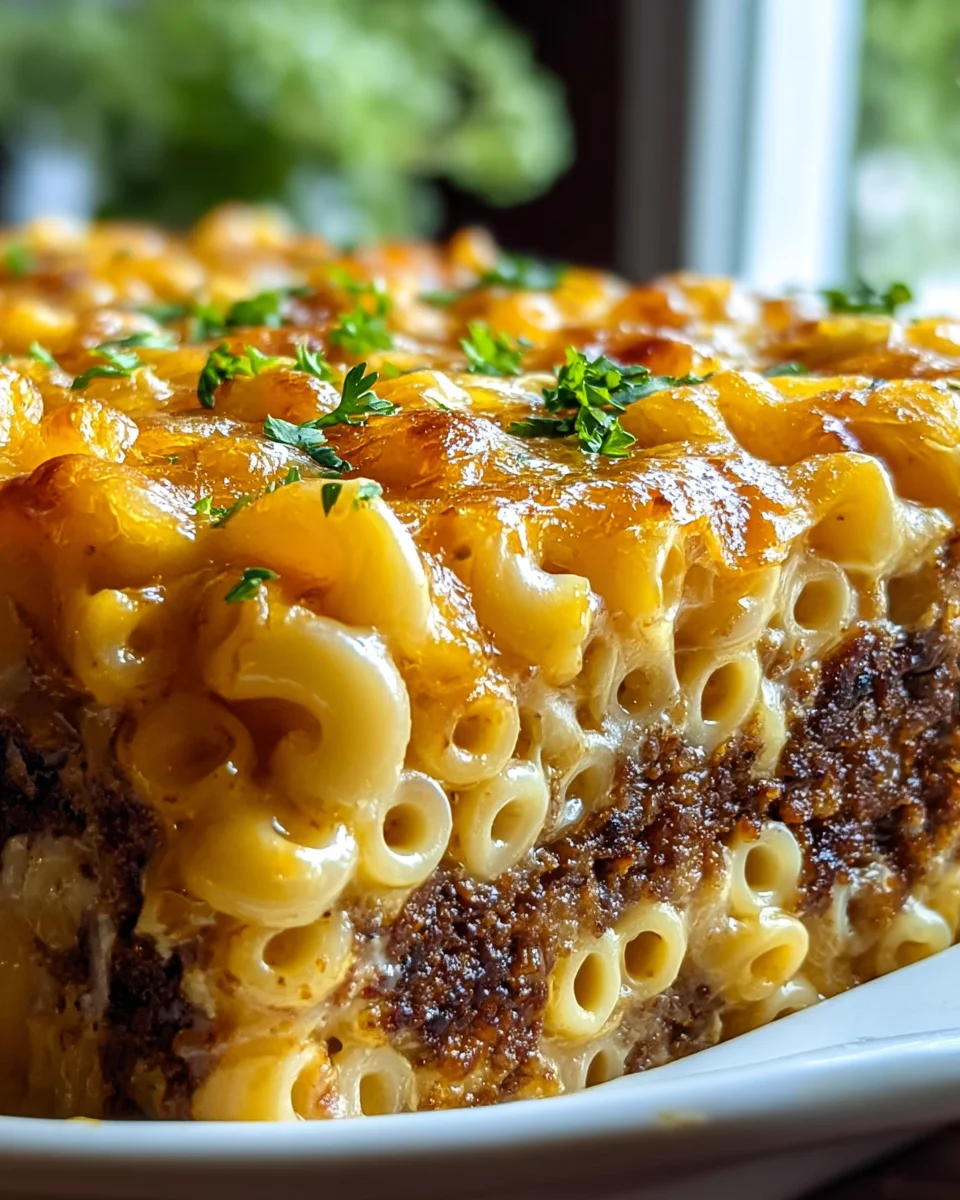 Comfort Food Mashup: Mac And Cheese Meatloaf Casserole