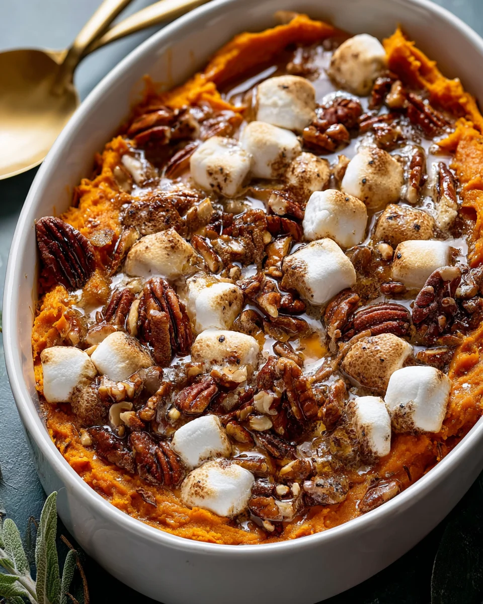 Delicious Southern Maple Sweet Potato Casserole Recipe