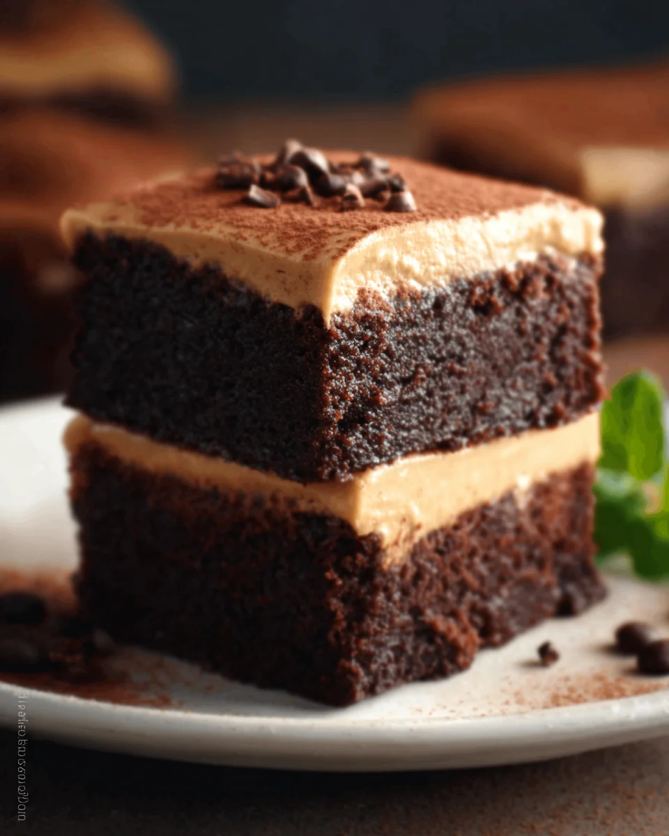 Decadent Frosted Coffee Brownies Recipe for Choco Lovers