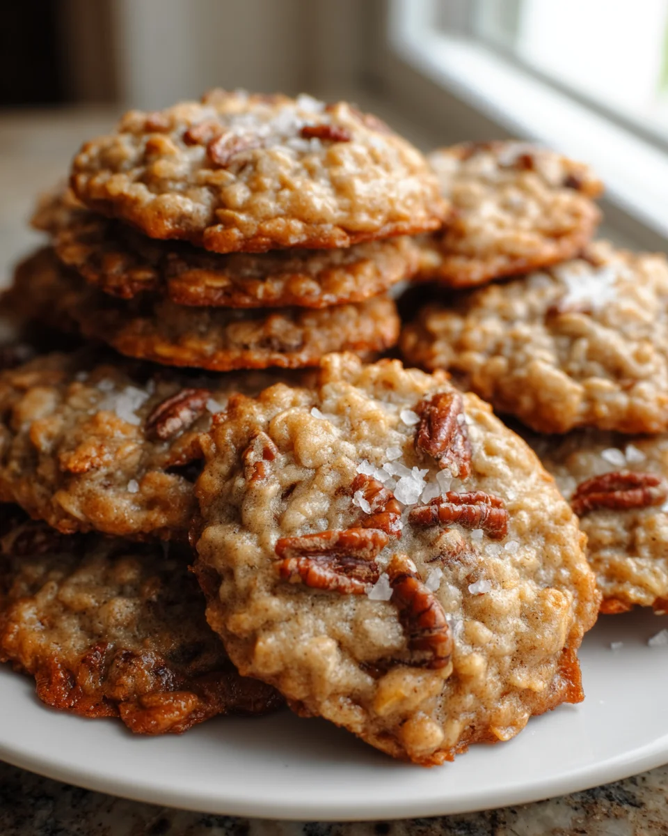 Delicious Sourdough Pecan Pie Oatmeal Cookies Recipe