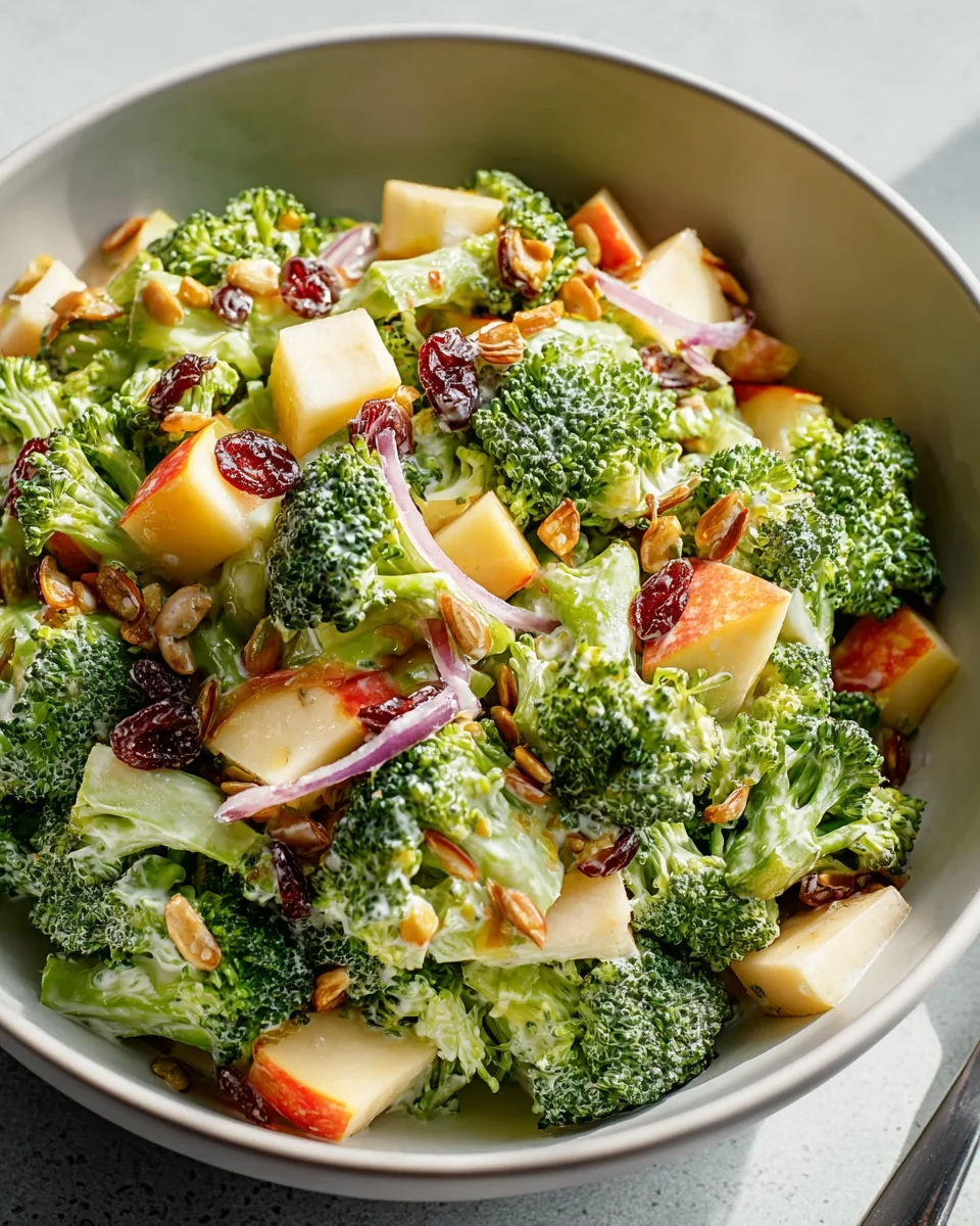Honeycrisp Apple Broccoli Salad: Sweet, Crunchy, Healthy!