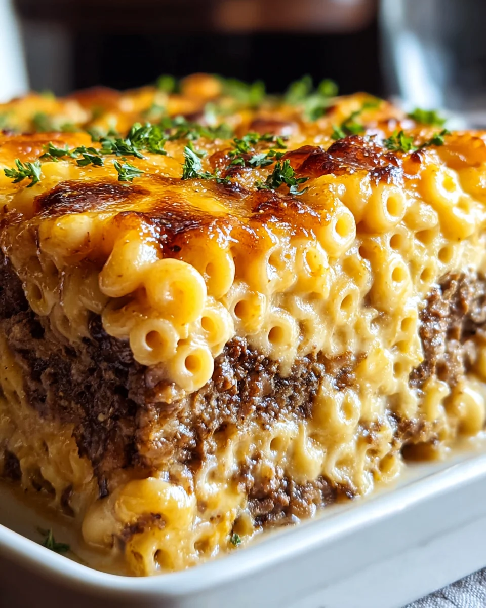 Comfort Food Mashup: Mac And Cheese Meatloaf Casserole