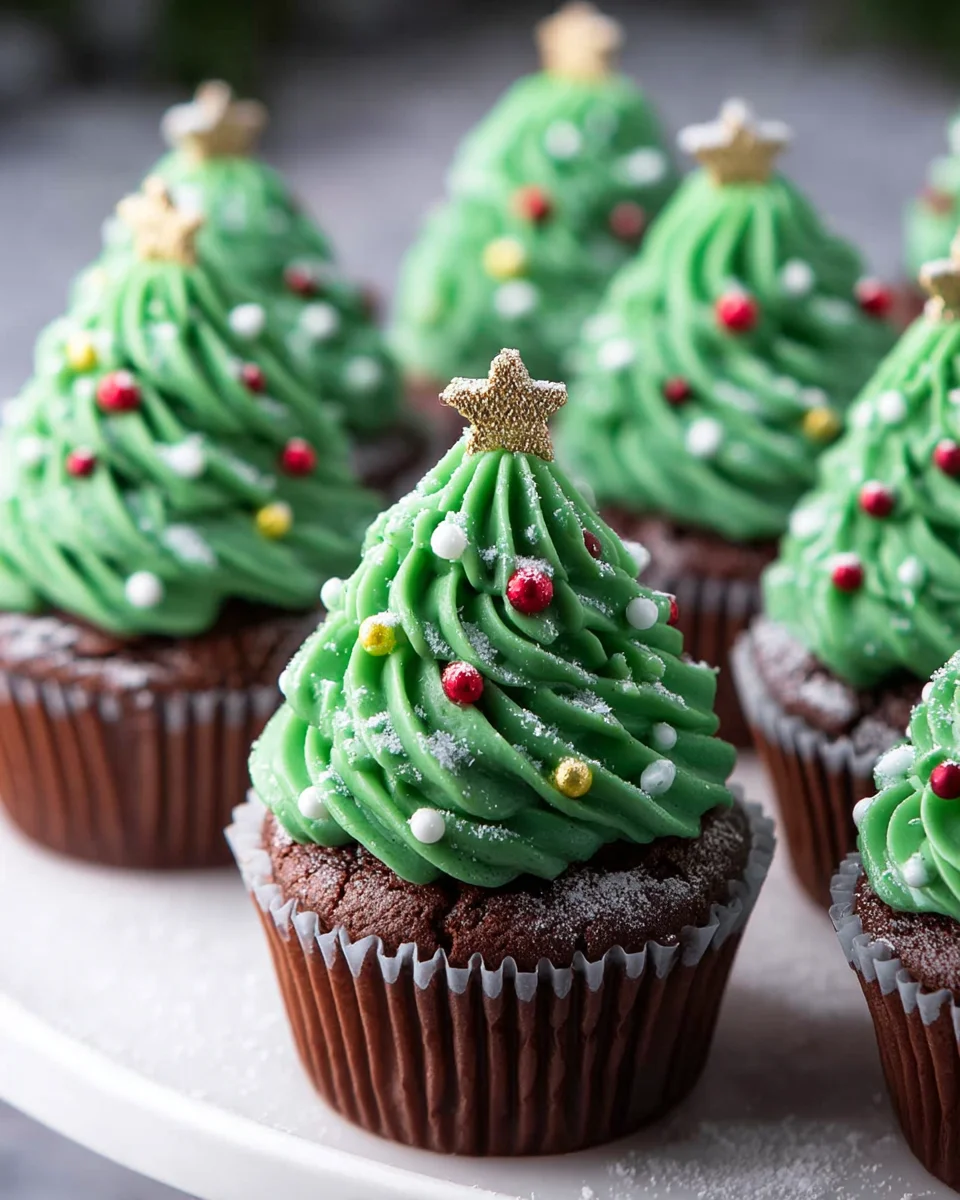 Delicious Christmas Tree Cupcakes – Festive Holiday Treats!