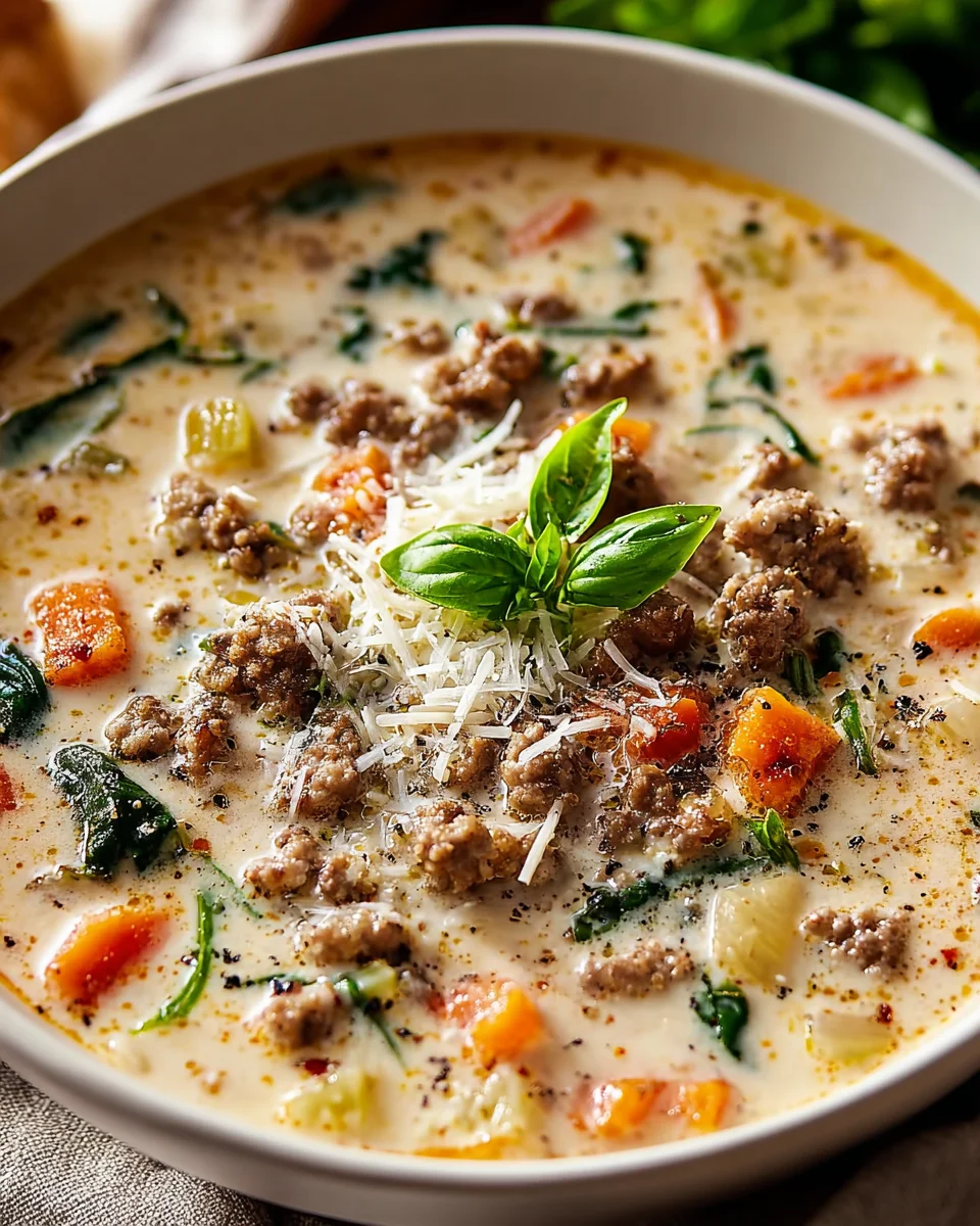 Creamy Beef Italian Sausage Soup: A Comforting Delight