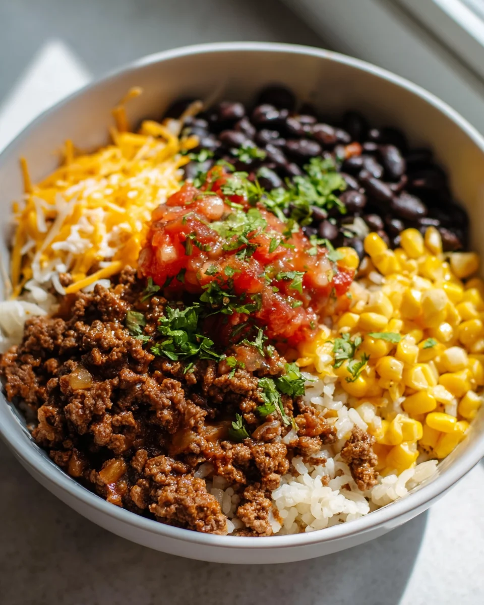 Delicious Ground Beef Burrito Bowl Recipe for Easy Meals