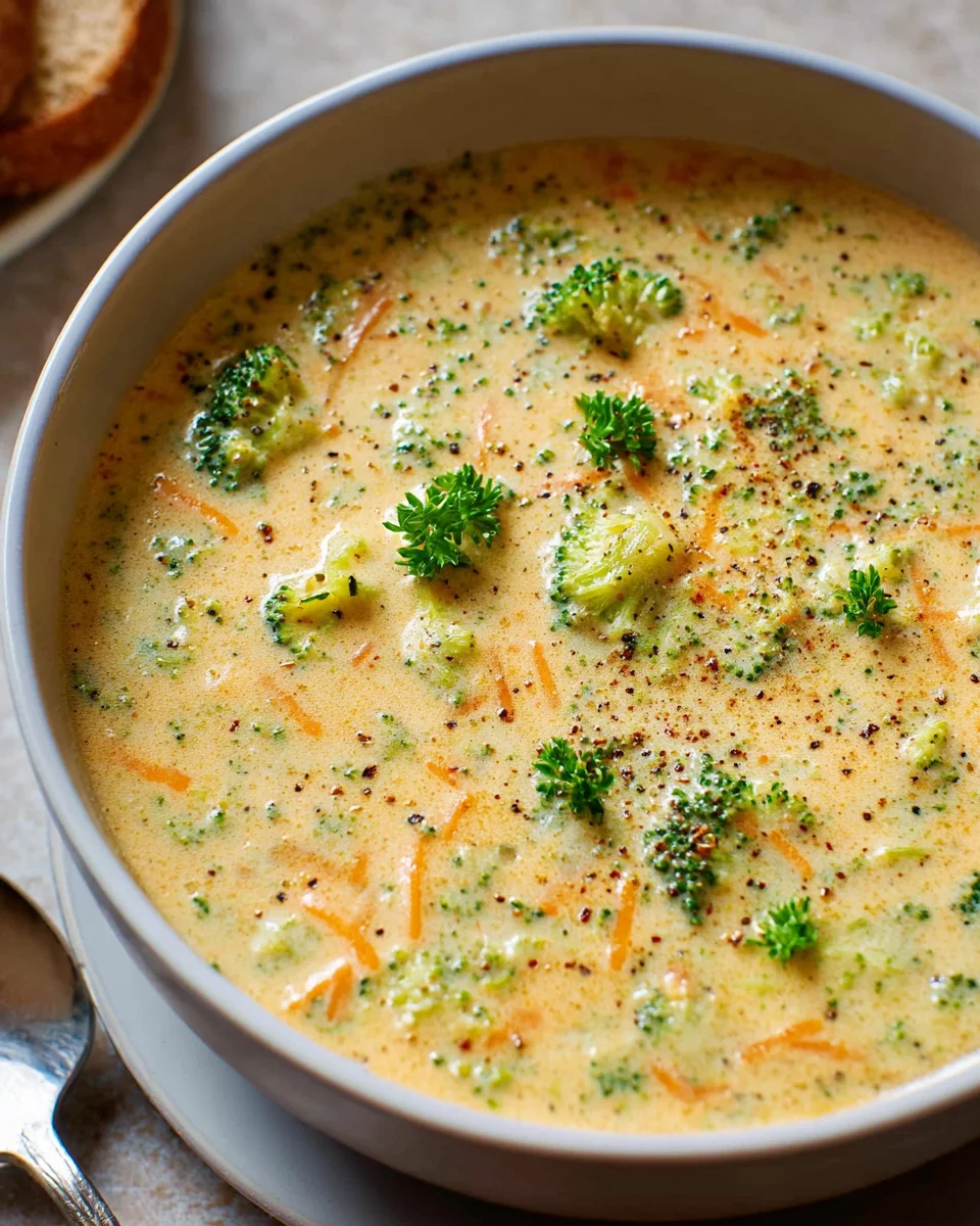Creamy Instant Pot Broccoli Cheddar Soup in Minutes!