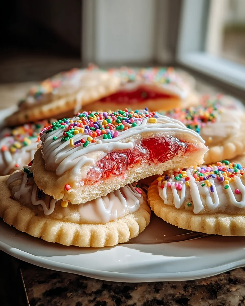 Delicious Strawberry Pop Tart Sugar Cookies Recipe to Try!