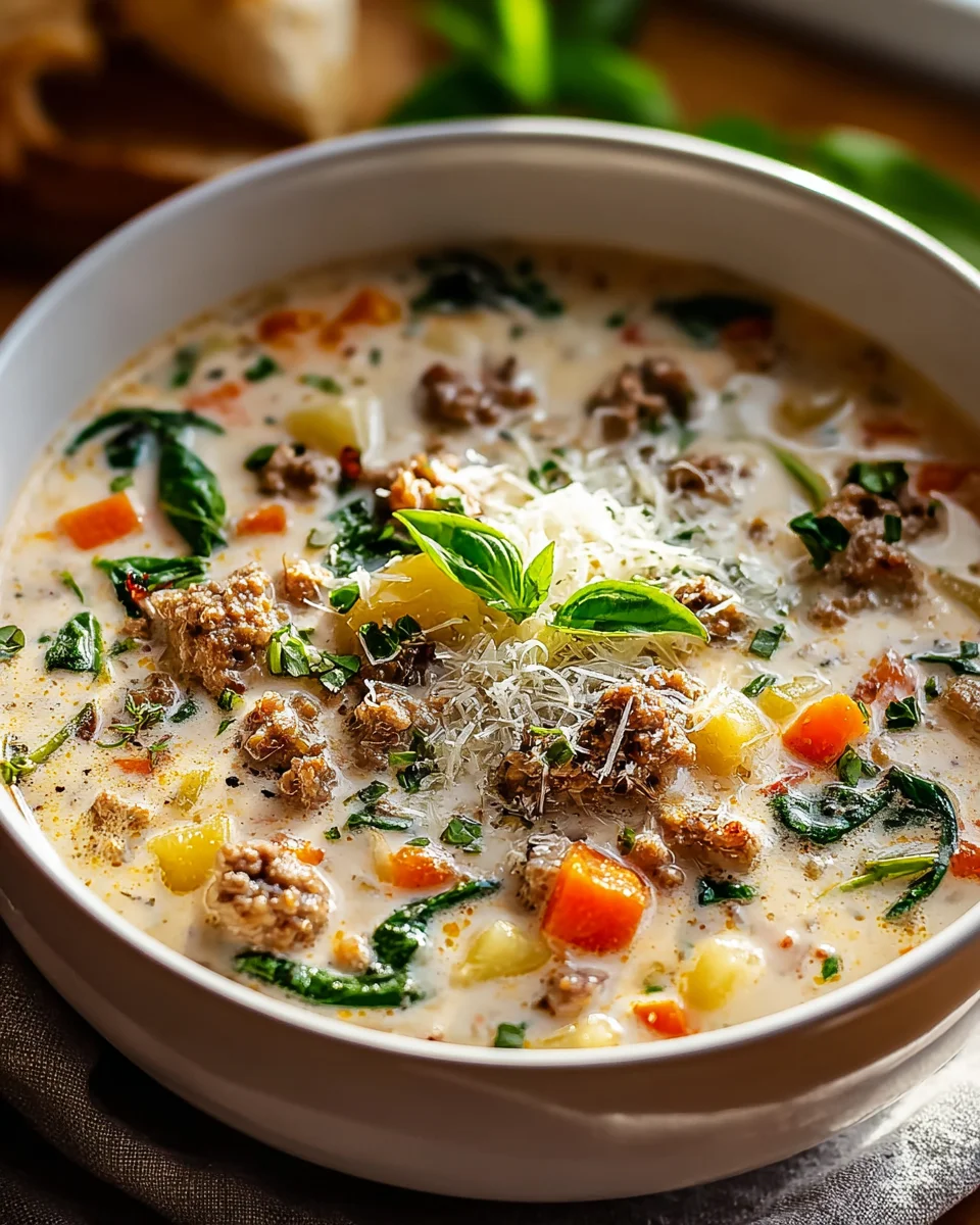 Creamy Beef Italian Sausage Soup: A Comforting Delight