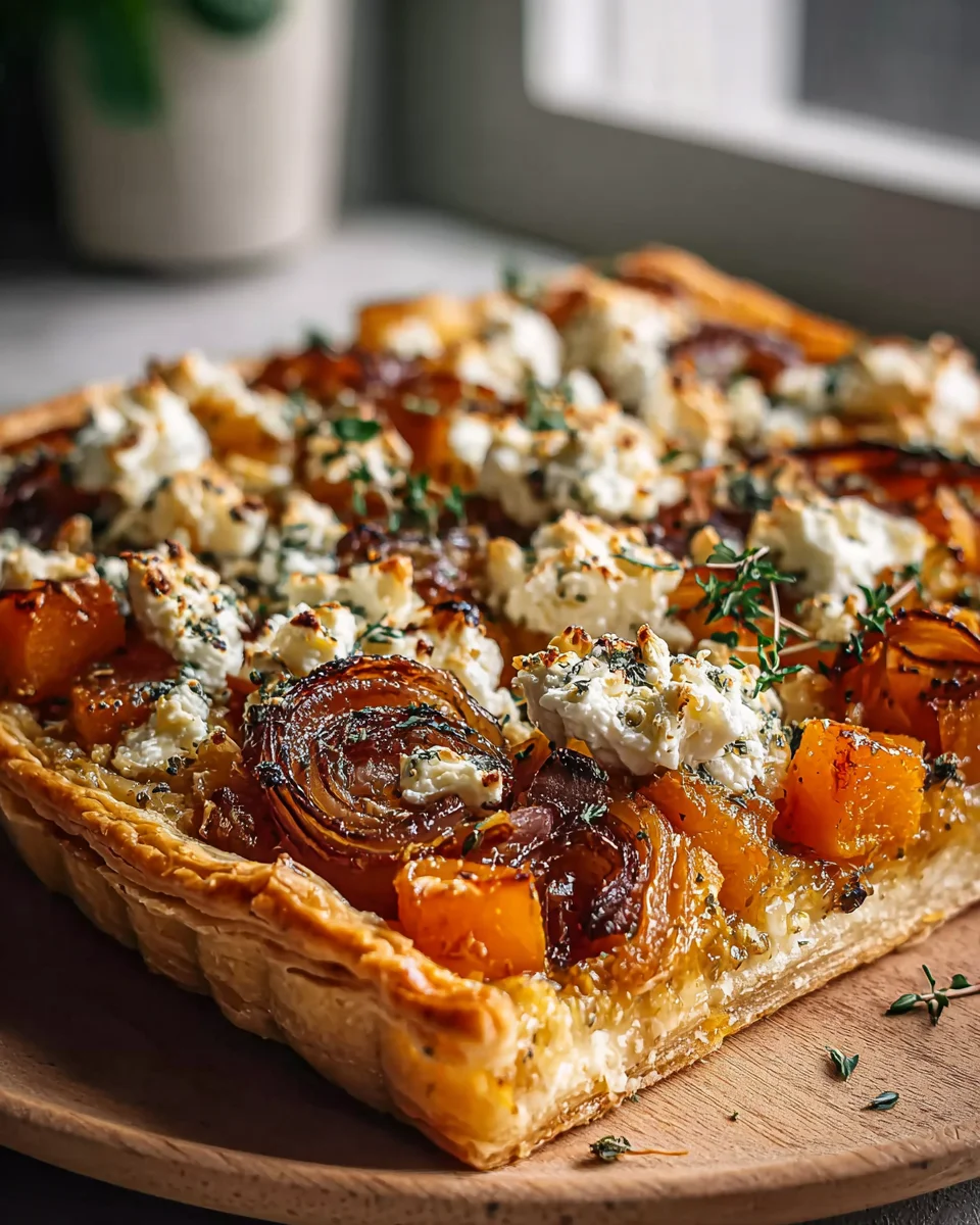 Caramelized Onion Butternut Squash Tart: A Savory Delight!