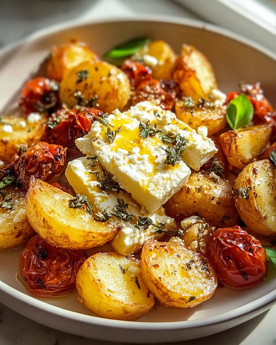 Easy Baked Feta Potatoes: Healthy, Quick & Delicious Meal