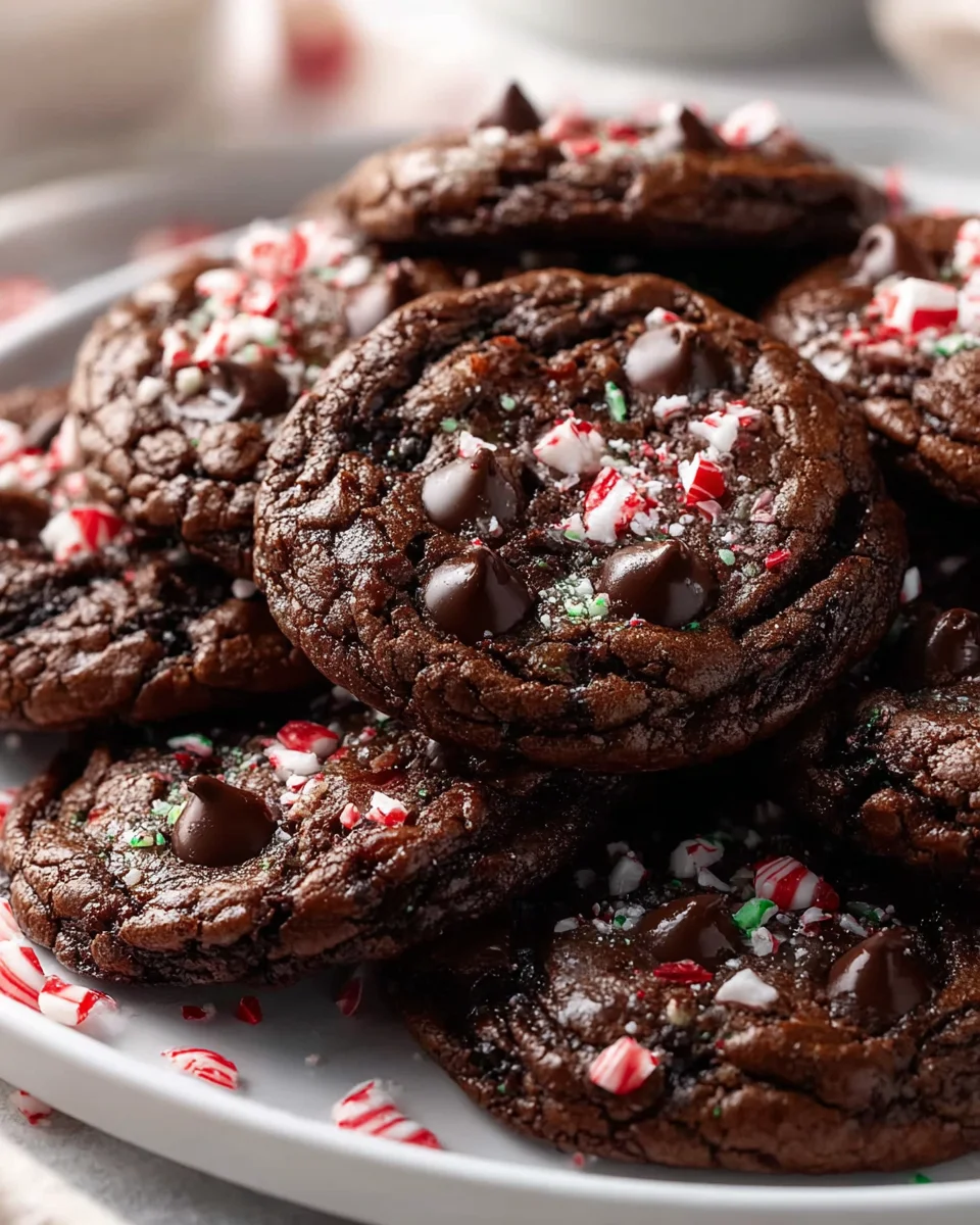 Delicious Peppermint Brownie Cookies for Holiday Treats