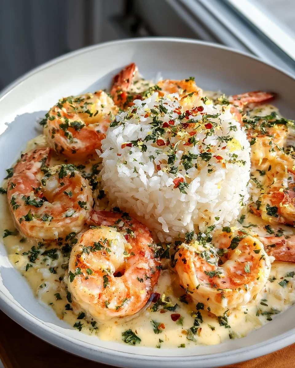 Creamy Garlic Butter Shrimp & Rice: Quick & Easy Recipe