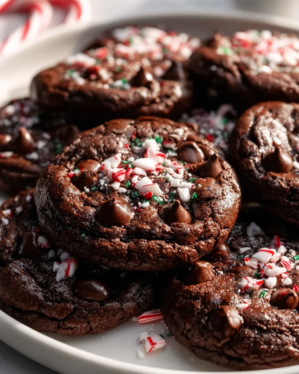 Delicious Peppermint Brownie Cookies for Holiday Treats