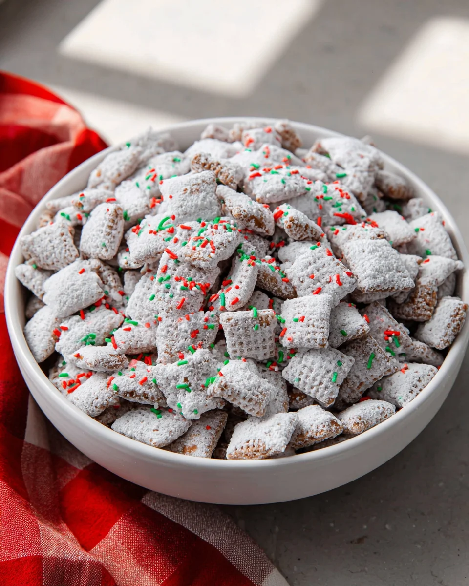 Christmas Puppy Chow Recipe: Festive & Easy Sweet Treat!