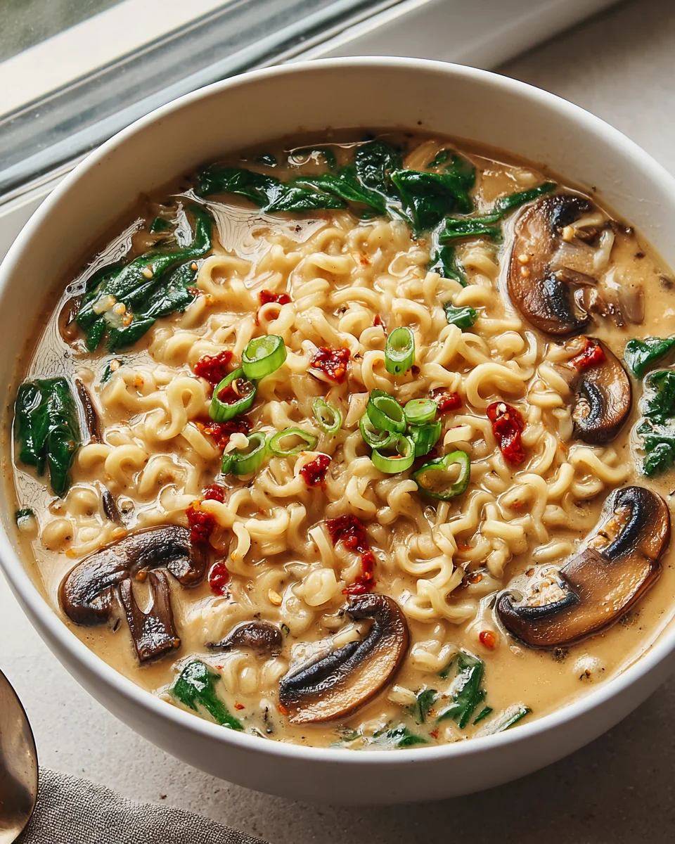Delicious Creamy Mushroom Vegan Ramen Recipe You’ll Love!