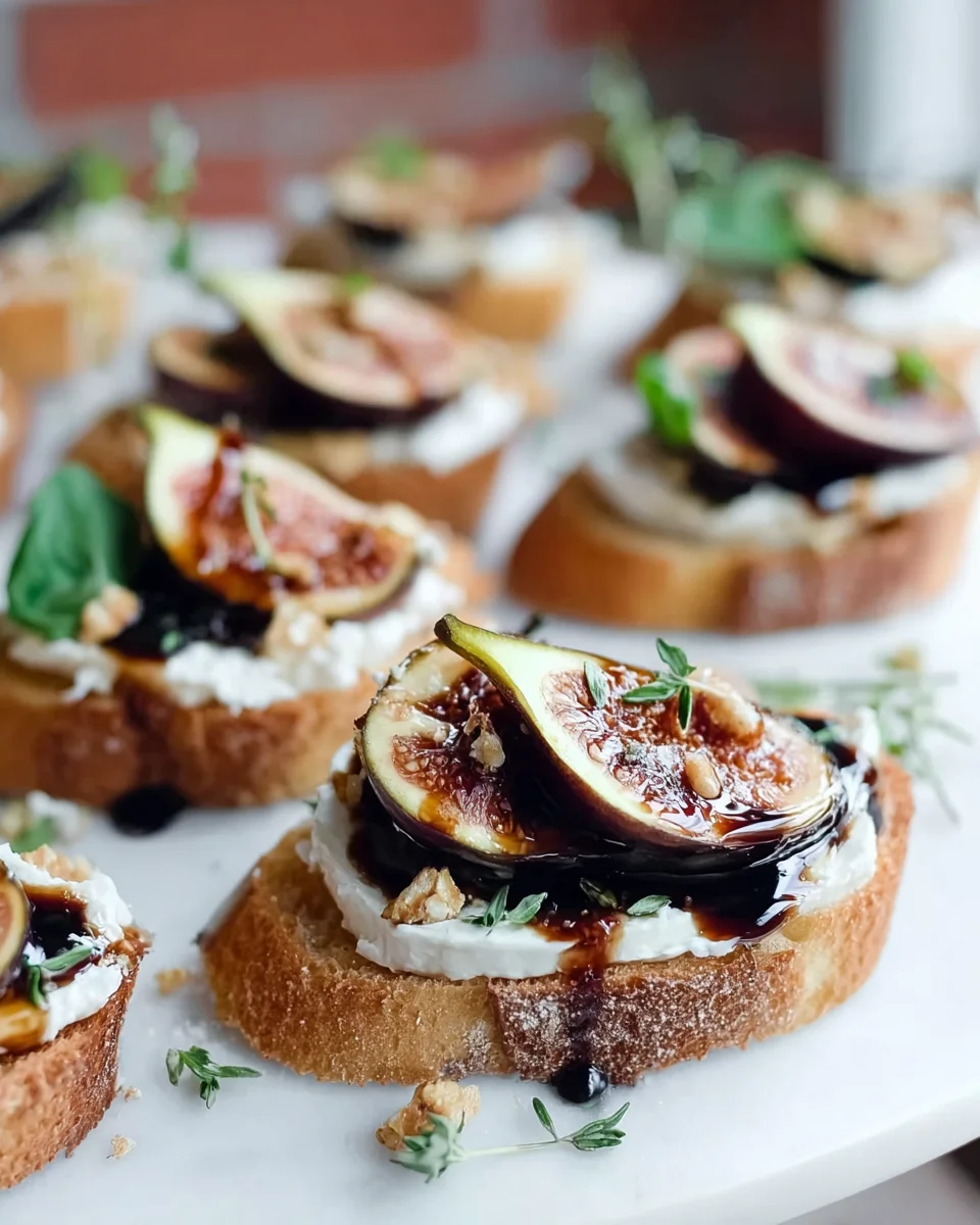 Balsamico Oven Fig Crostinis: A Delight for Any Occasion