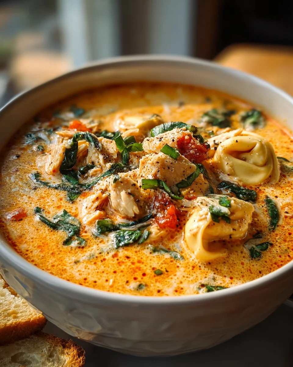 Comforting Crock Pot Creamy Chicken Parmesan Soup