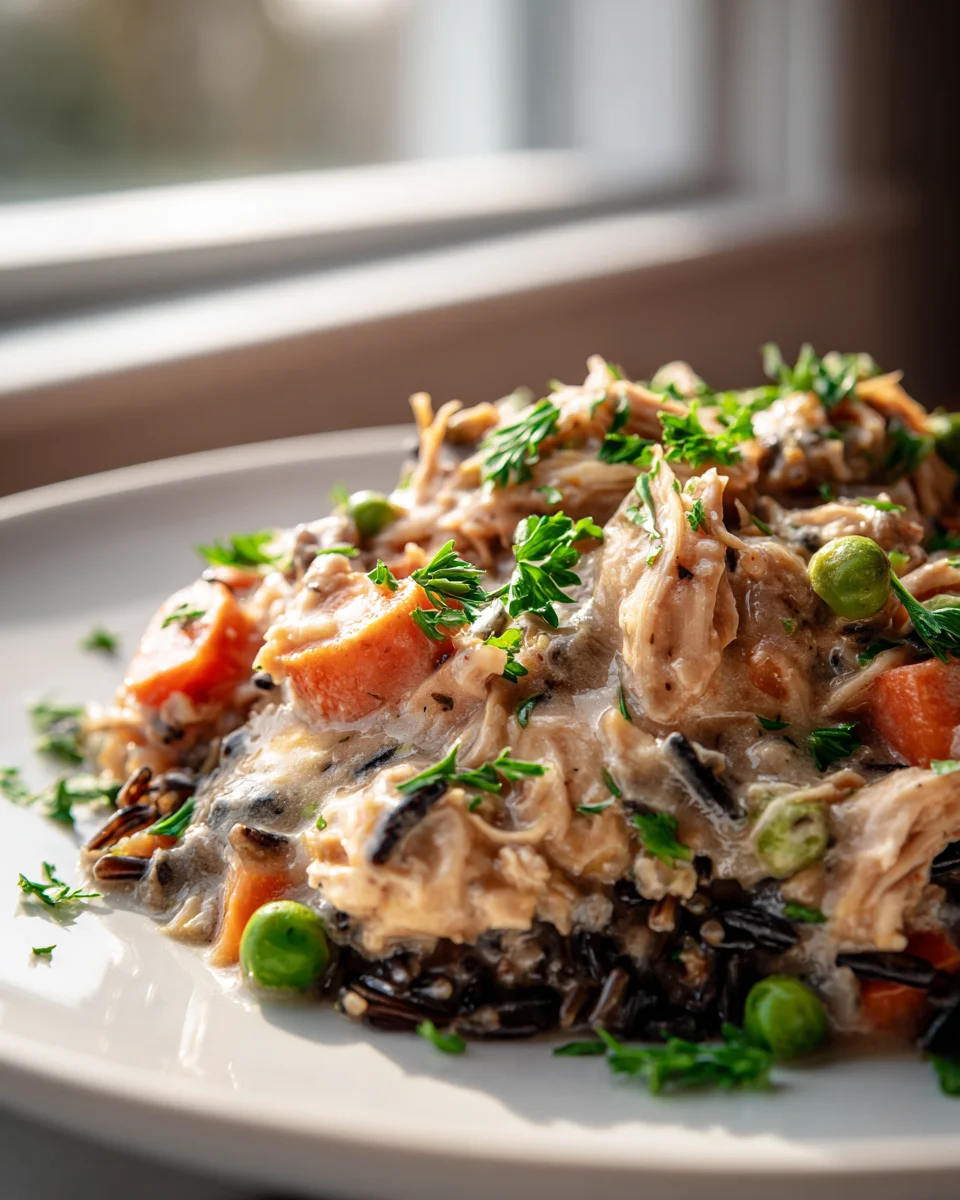 Crockpot Chicken Pot Roast: Easy Wild Rice Dinner