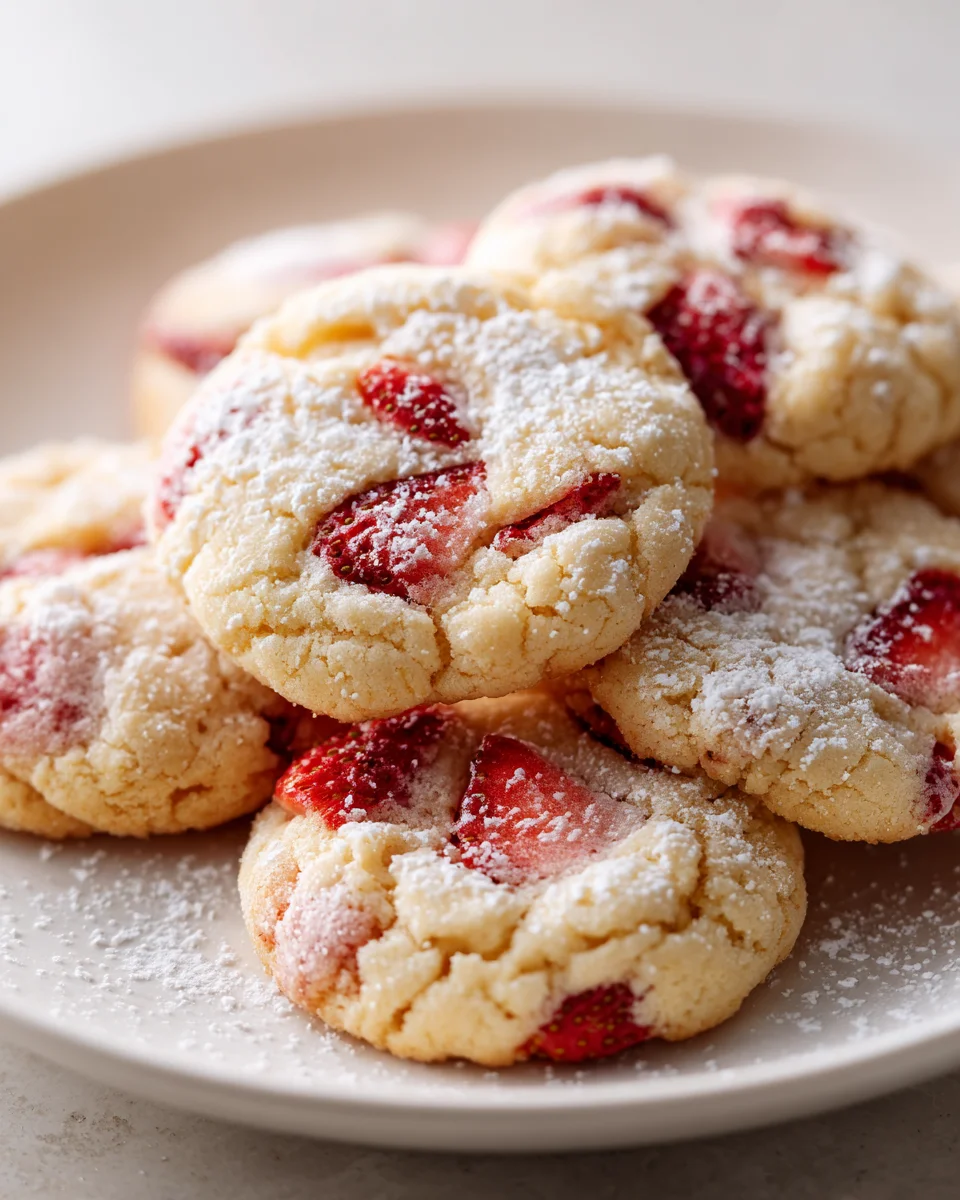 Strawberry Shortcake Crumble Cookies: Sweet & Easy Treat!