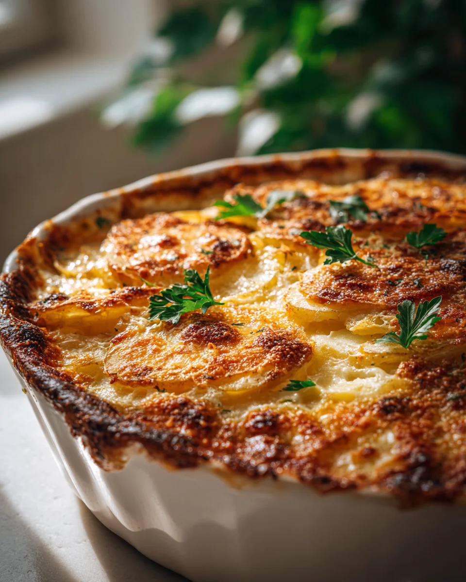 Ultimate Cheesy Garlic Potatoes Gratin: Rich & Creamy