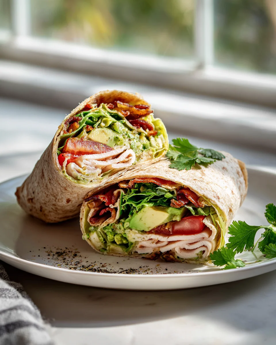 Turkey Avocado Club Wrap Recipe: Healthy, Quick & Delicious!
