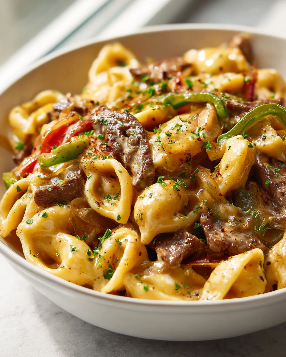 Philly Cheesesteak Pasta Recipe: Creamy, Hearty & Easy