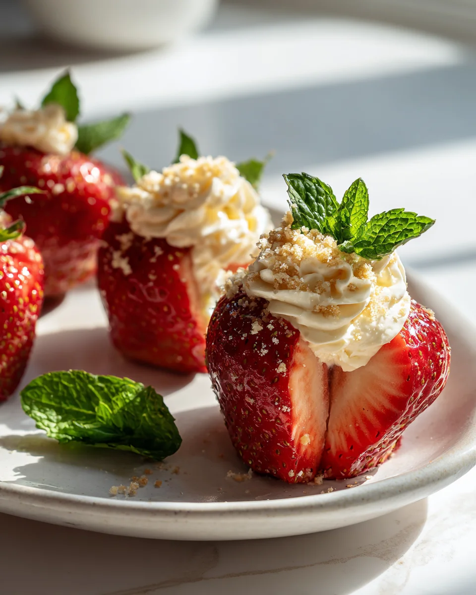 Cheesecake Stuffed Strawberries Recipe - Easy & Delicious!