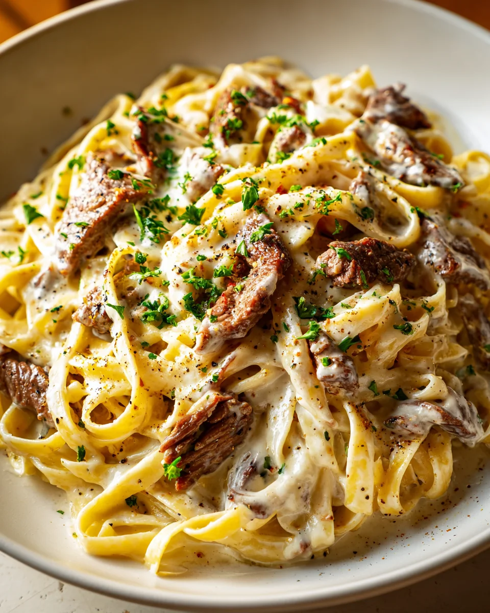 Hearty Creamy Beef Pasta for a Cozy Family Dinner