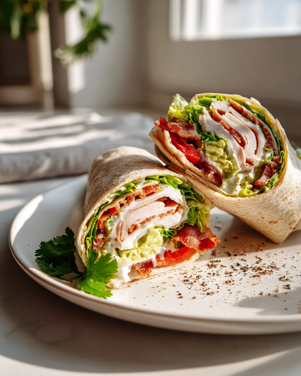 Turkey Avocado Club Wrap Recipe: Healthy, Quick & Delicious!