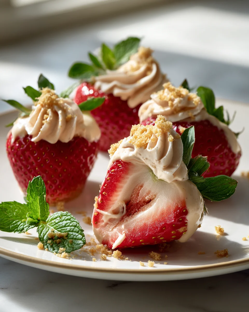 Cheesecake Stuffed Strawberries Recipe - Easy & Delicious!