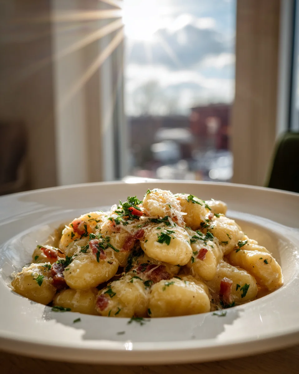 Creamy Beef Carbonara with Gnocchi: Your New Favorite!