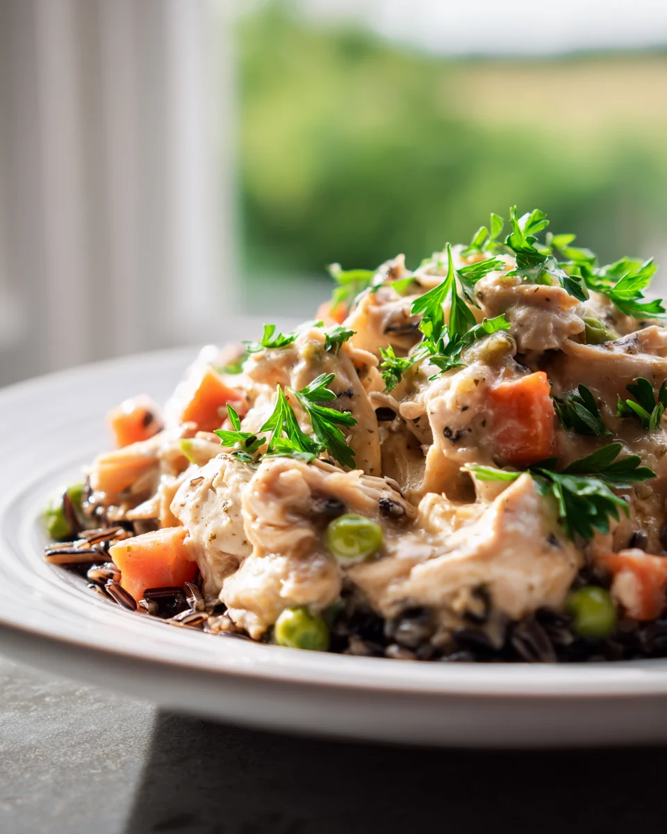 Crockpot Chicken Pot Roast: Easy Wild Rice Dinner