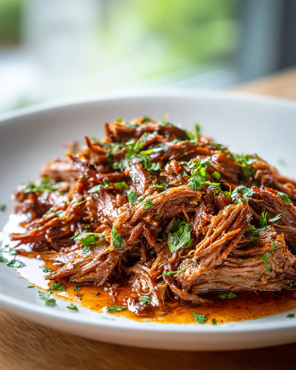 Tender Root Beer Pulled Beef: Sweet, Smoky, Alcohol-Free