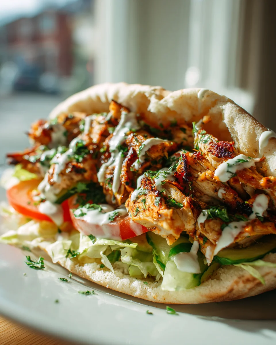 Authentic Chicken Shawarma Pitas - Quick & Flavorful Dinner