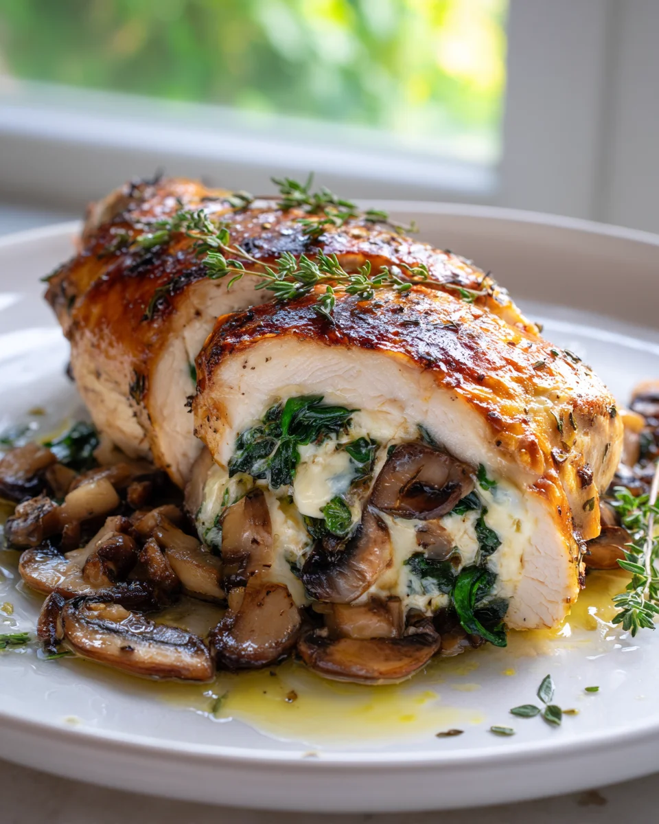 Healthy Mushroom Stuffed Chicken Breast: Quick & Tasty