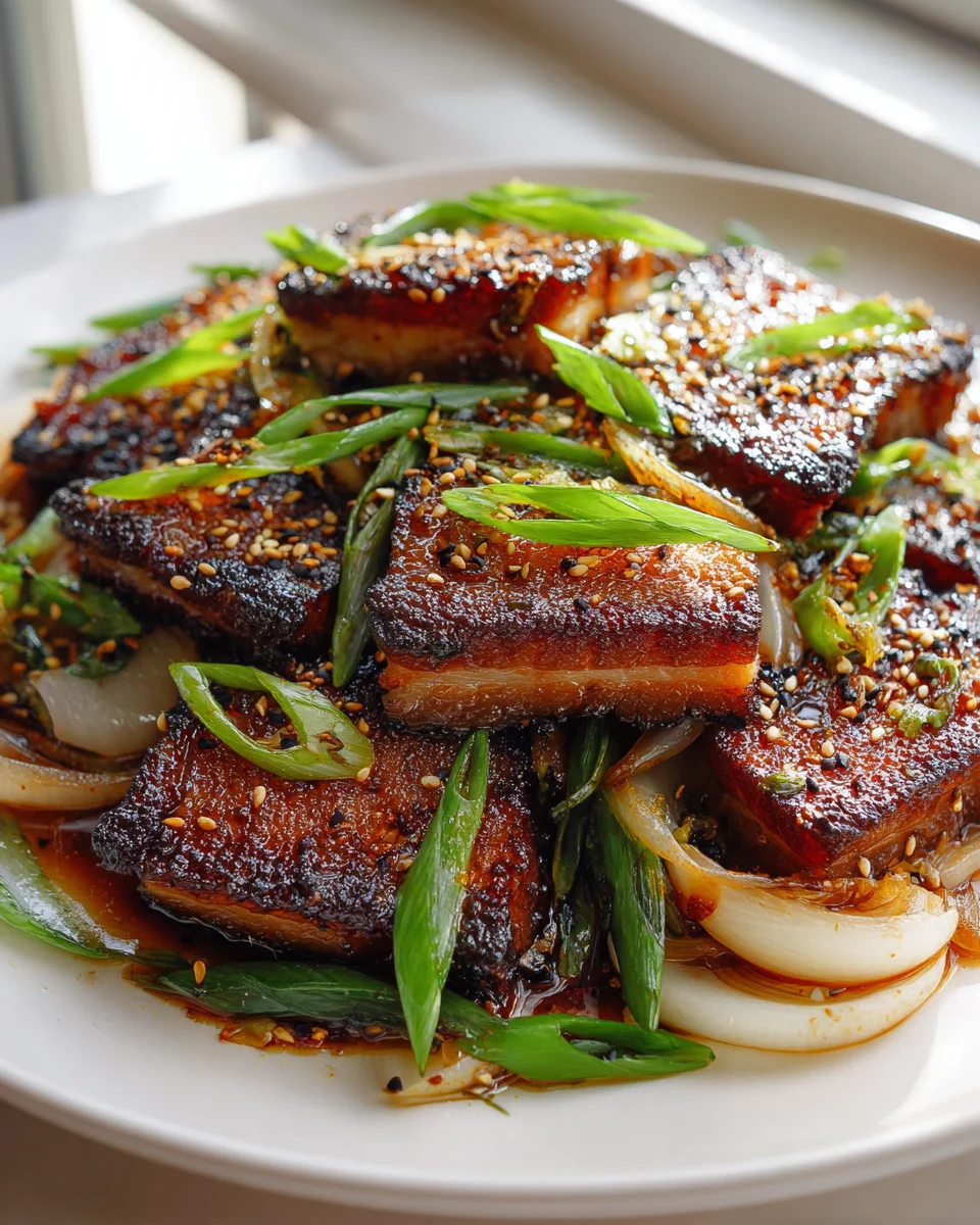 Quick Healthy Korean Beef Belly Skillet for Dinner