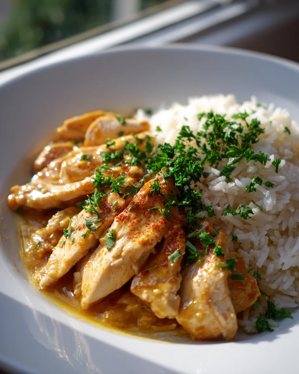 Honey Mustard Chicken with Rice – Easy & Delicious!