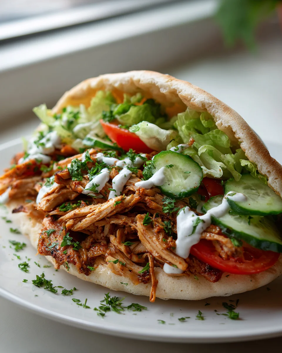 Authentic Chicken Shawarma Pitas - Quick & Flavorful Dinner