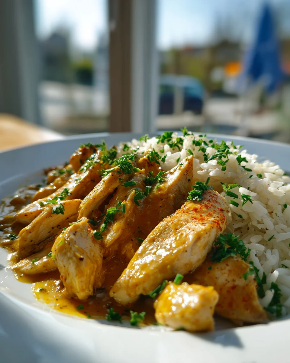 Honey Mustard Chicken with Rice – Easy & Delicious!