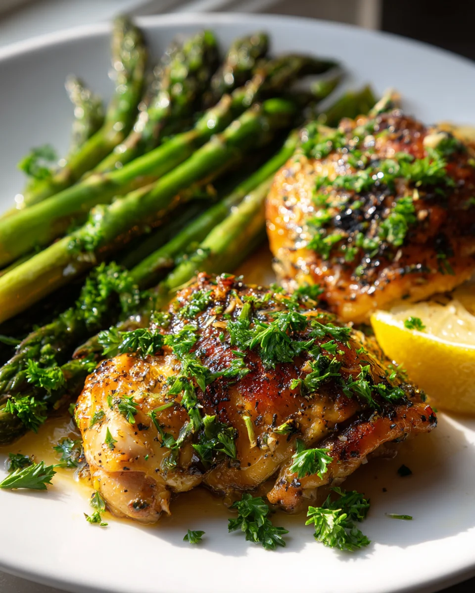 Easy One-Pan Chicken & Asparagus: Quick Healthy Dinner