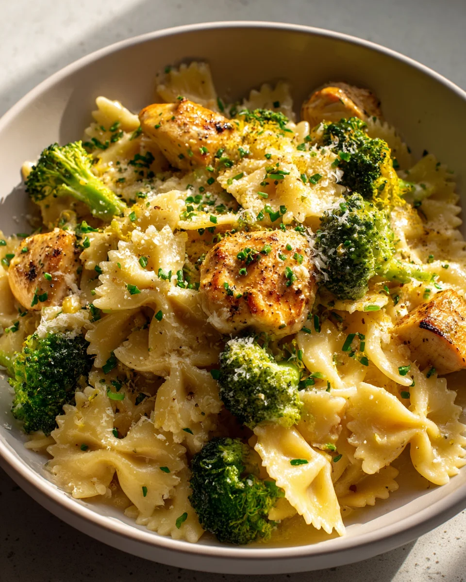 Unforgettable Cowboy Butter Lemon Bowtie Chicken Dinner