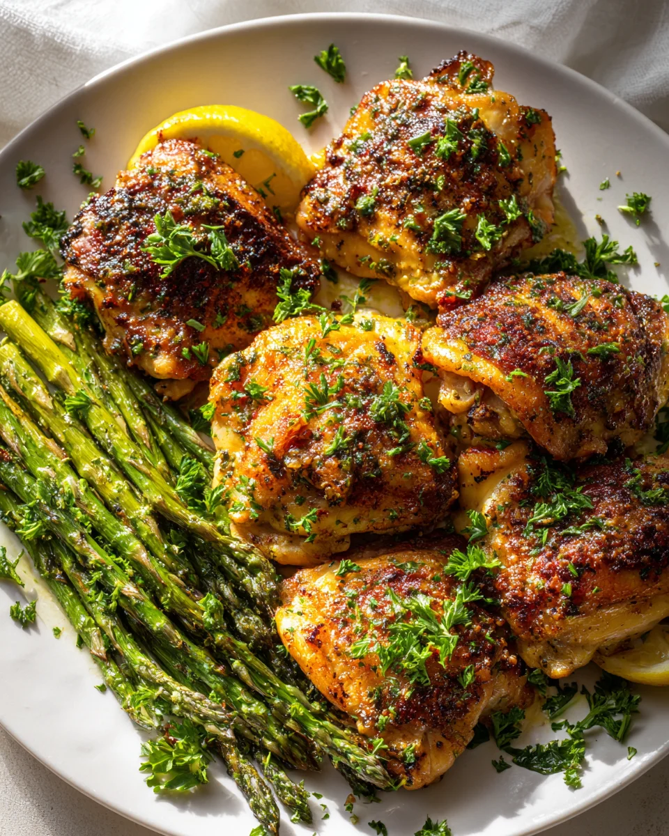 Easy One-Pan Chicken & Asparagus: Quick Healthy Dinner