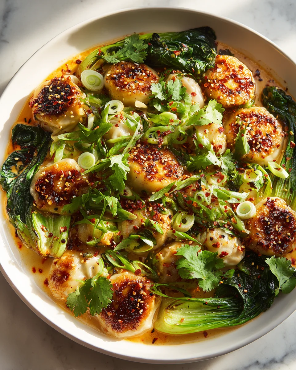 One Pan Dumpling Dinner: Easy Beef Meal Recipe