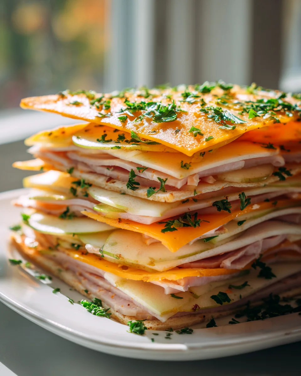 Healthy Apple Turkey Cheddar Stackers: Quick Lunch Idea