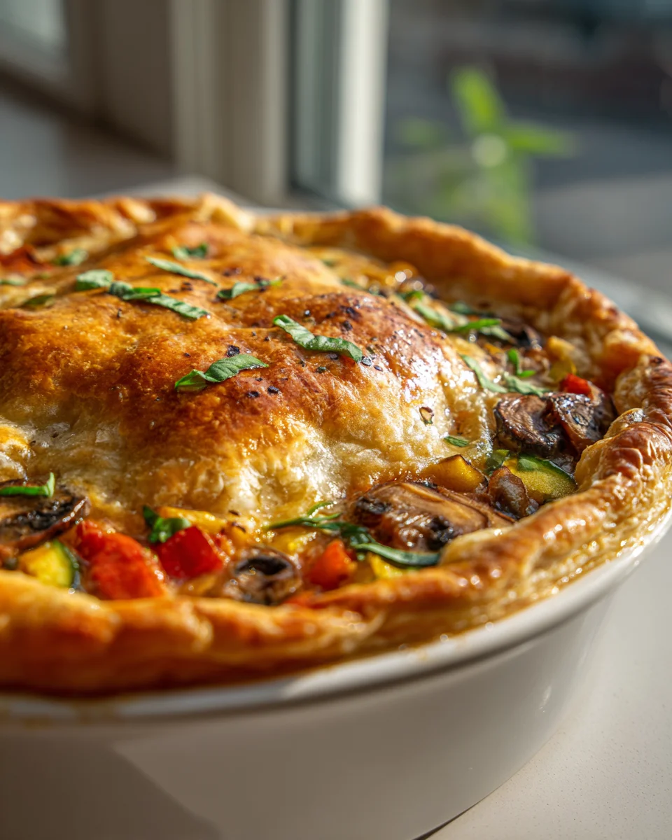 Delicious Supreme Veggie Pizza Pot Pie Casserole Recipe