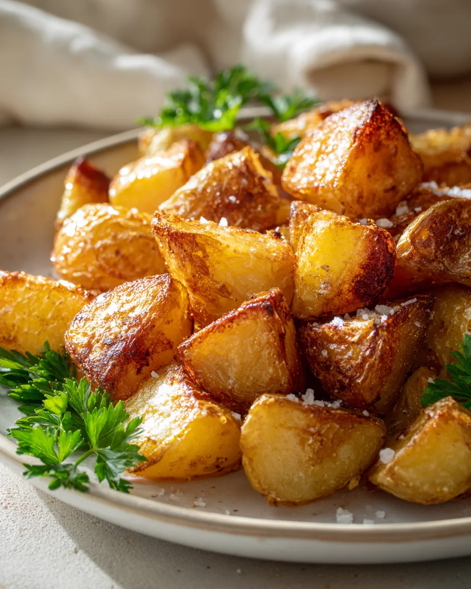 Crispy Oven Roasted Potatoes: Perfectly Golden & Delicious!